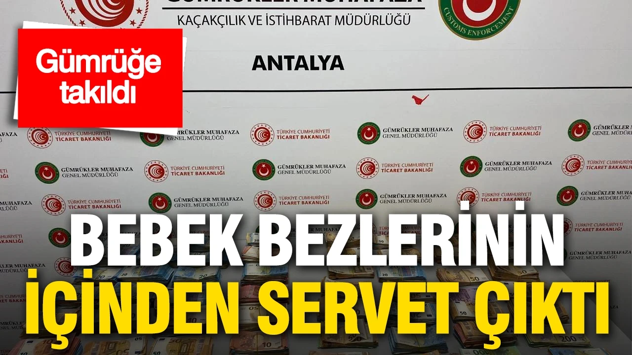 Bebek bezlerine gizlenen servet havalimanında ortaya çıktı: 381 bin euro ele geçirildi