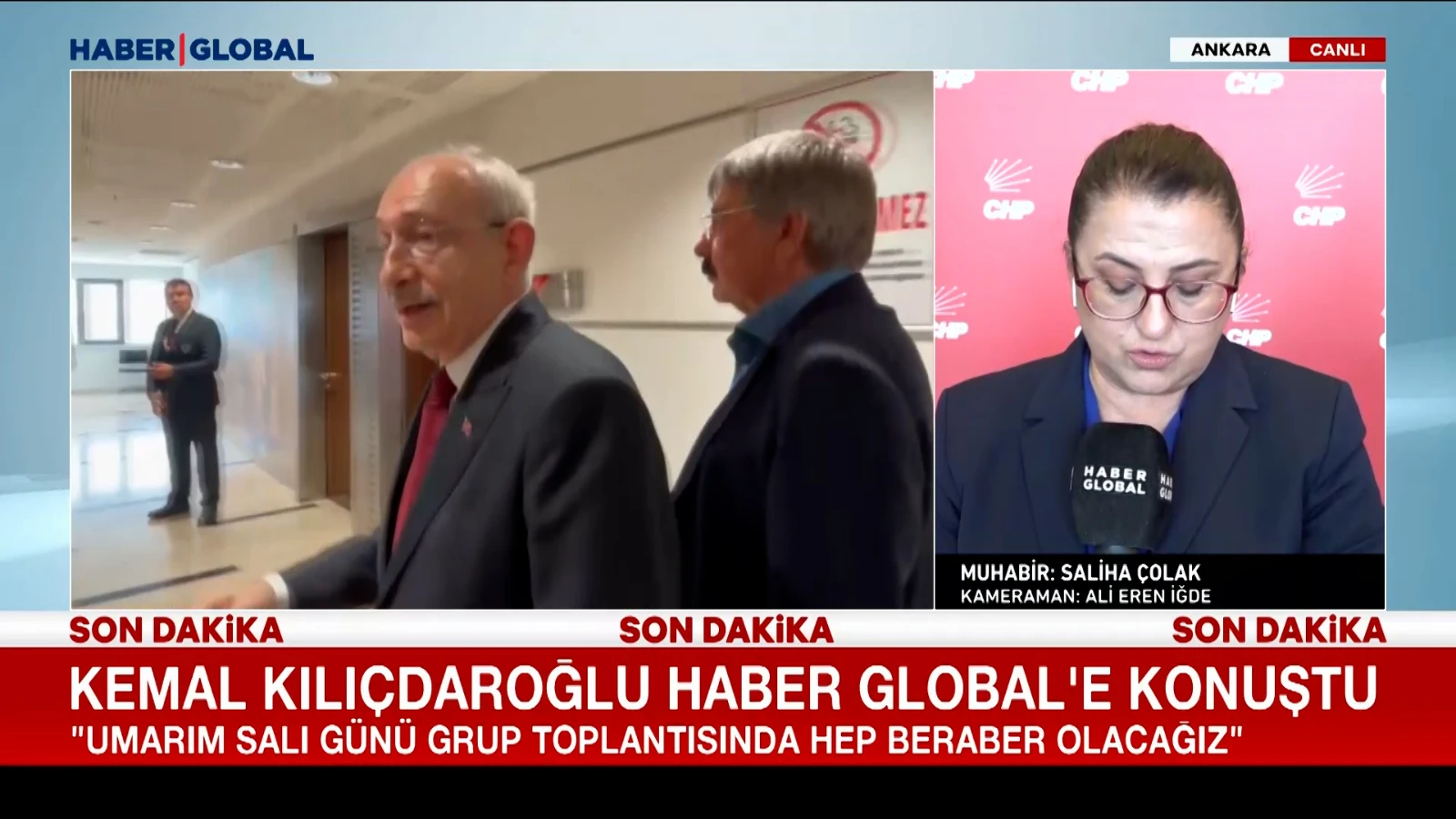 Kılıçdaroğlu Haber Global'e konuştu: Grup toplantısında hep beraber olacağız