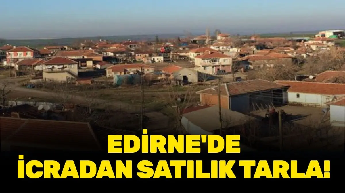 Edirne Merkez Demirhanlı Köyü'nde icradan satılık tarla!