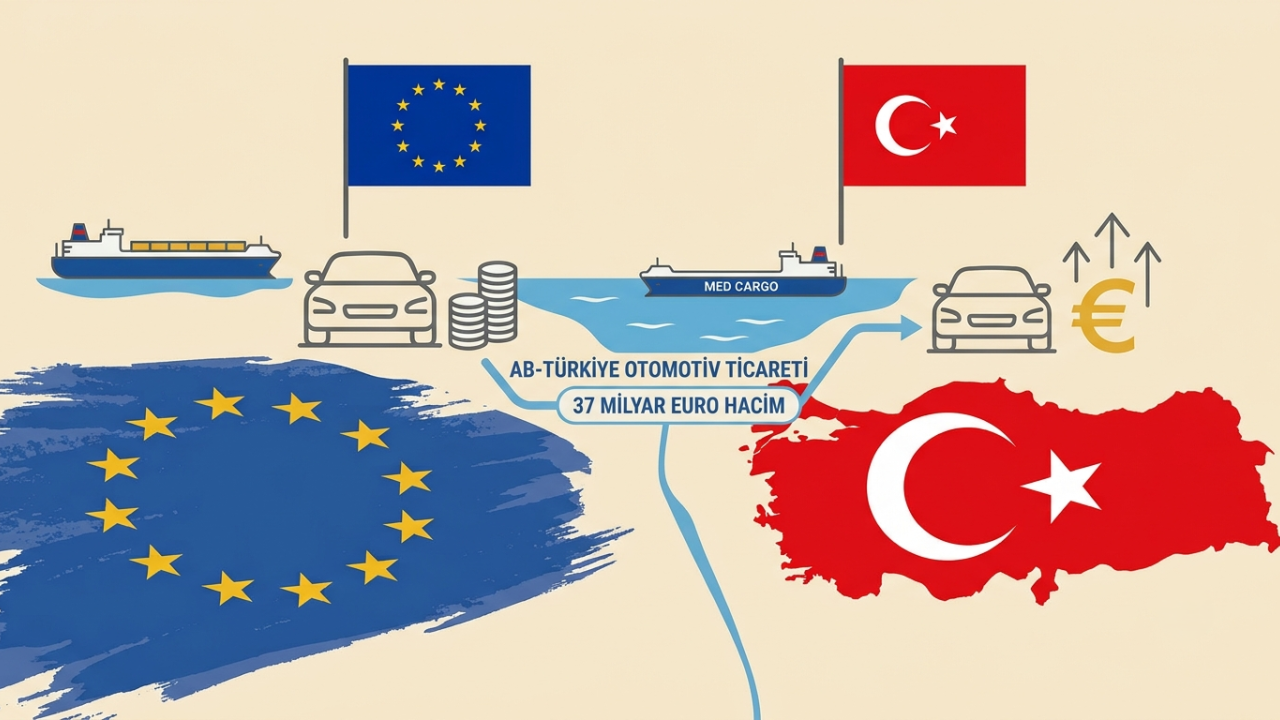 Türkiye Avrupa Birliğinin yeni araç ihracatında en büyük üçüncü pazar oldu