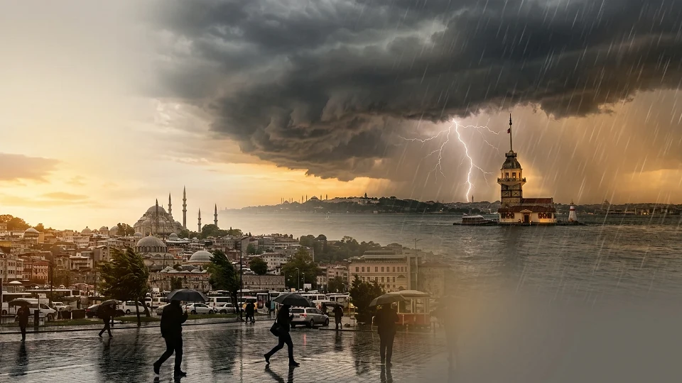 AKOM İstanbul hava durumu raporu: Hafta sonu sıcaklık 23 dereceye düşüyor, şiddetli sağanak başlıyor | Gündem Haberleri