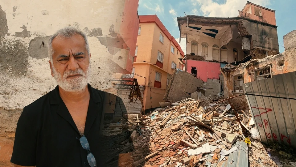 Bayram zamanı yıkıldı: Enkazı hala kaldırılmayan bina