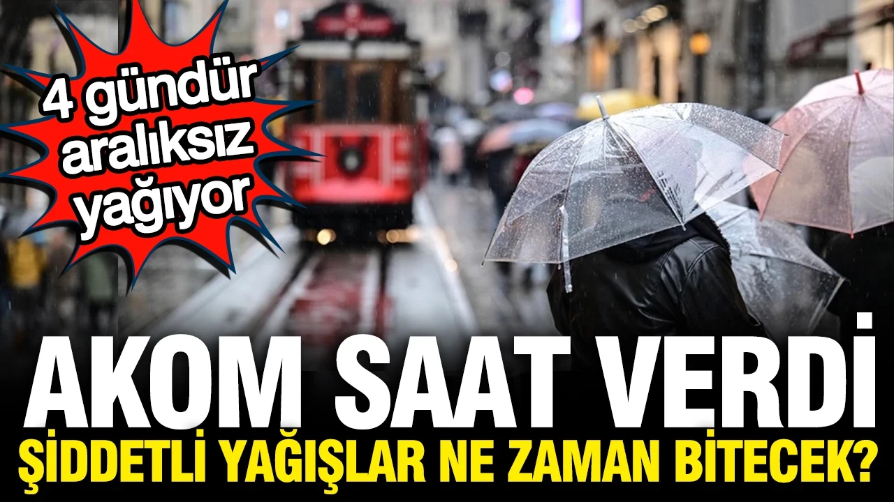 AKOM saat verdi: Gök gürültülü sağanak ne zaman bitecek?