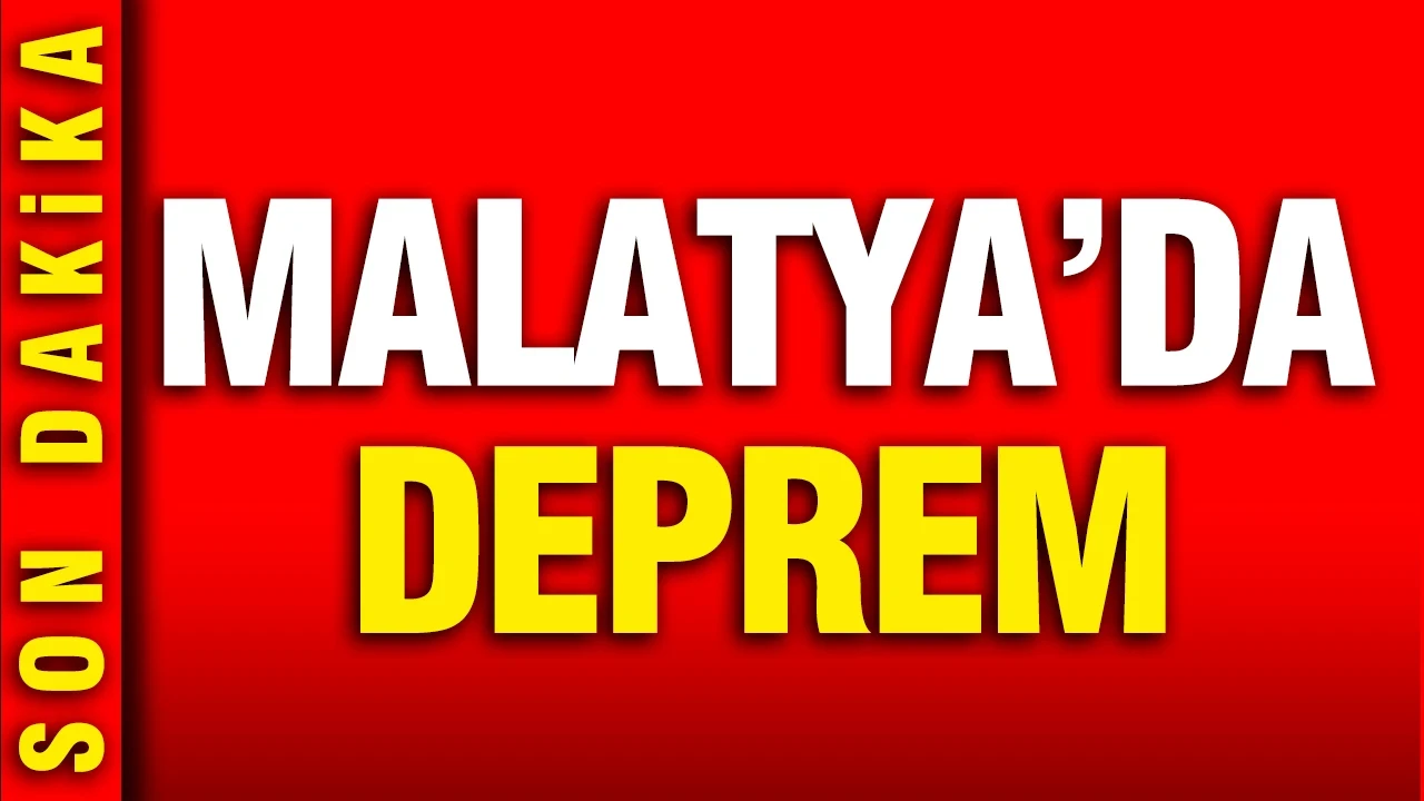 Malatya'da 4,1 büyüklüğünde deprem