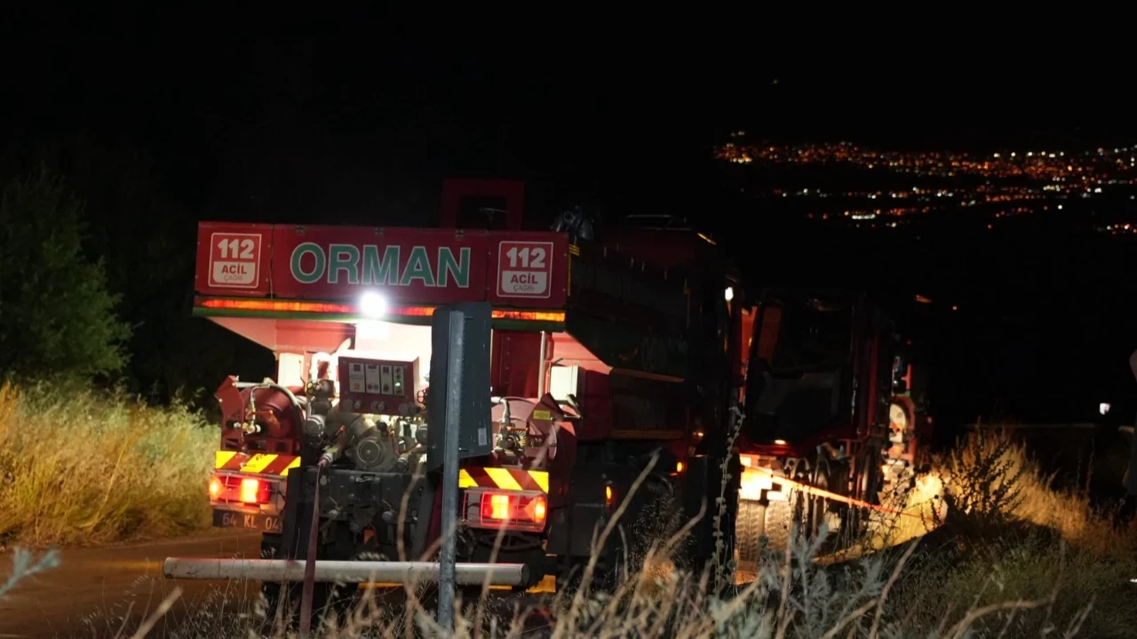 Kontrol altına alınan orman yangını rüzgar harladı