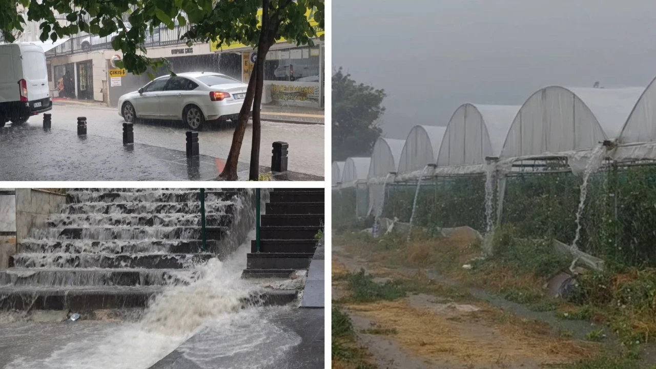Meteoroloji'nin turuncu kod uyarısı sonrası yağmur başladı