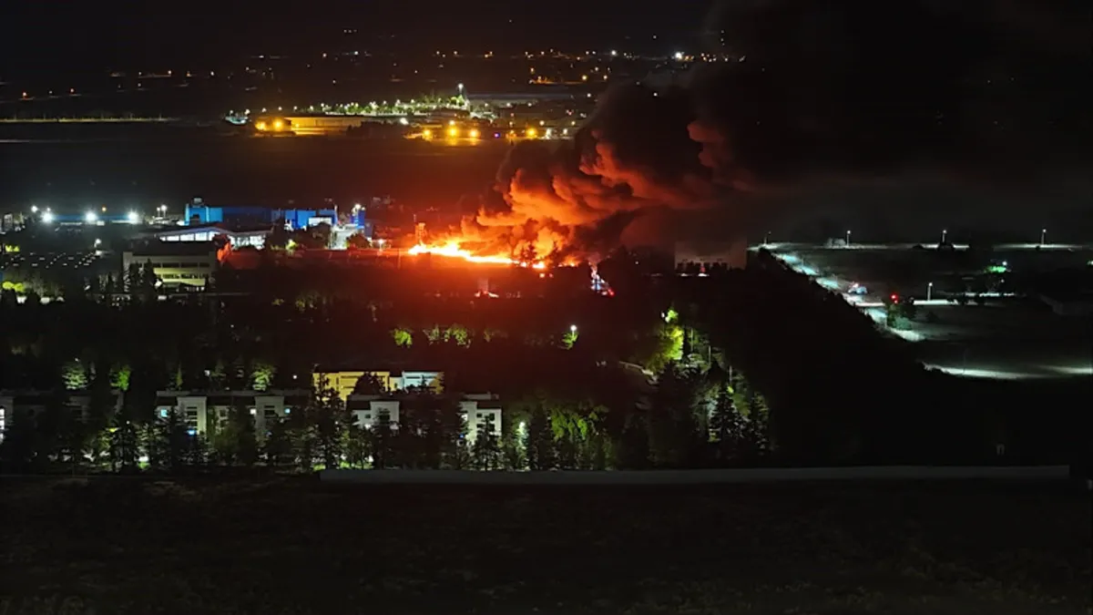 Eskişehir’de TUSAŞ tesisinde yangın!