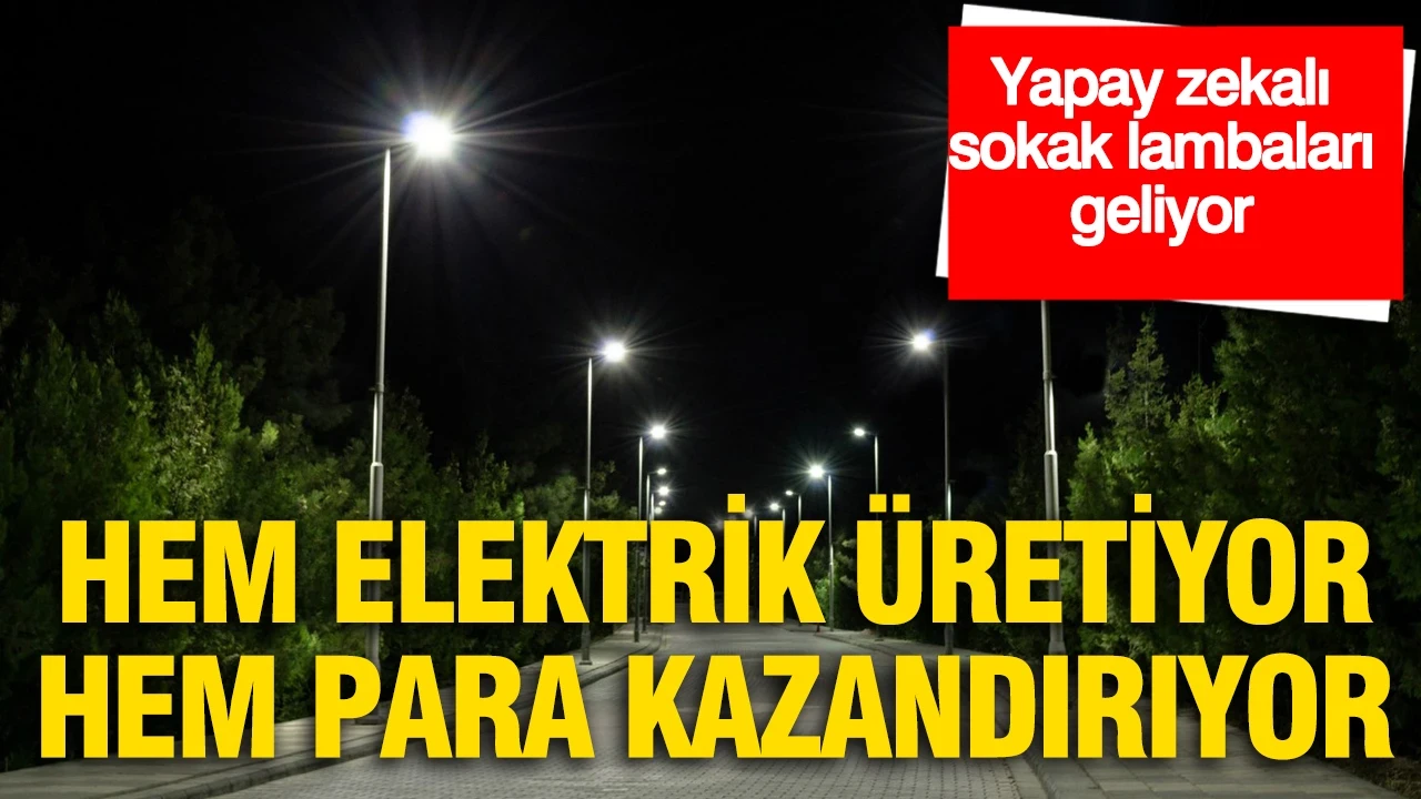 Yapay zekâlı sokak lambaları geliyor: Hem elektrik üretiyor hem para kazandırıyor