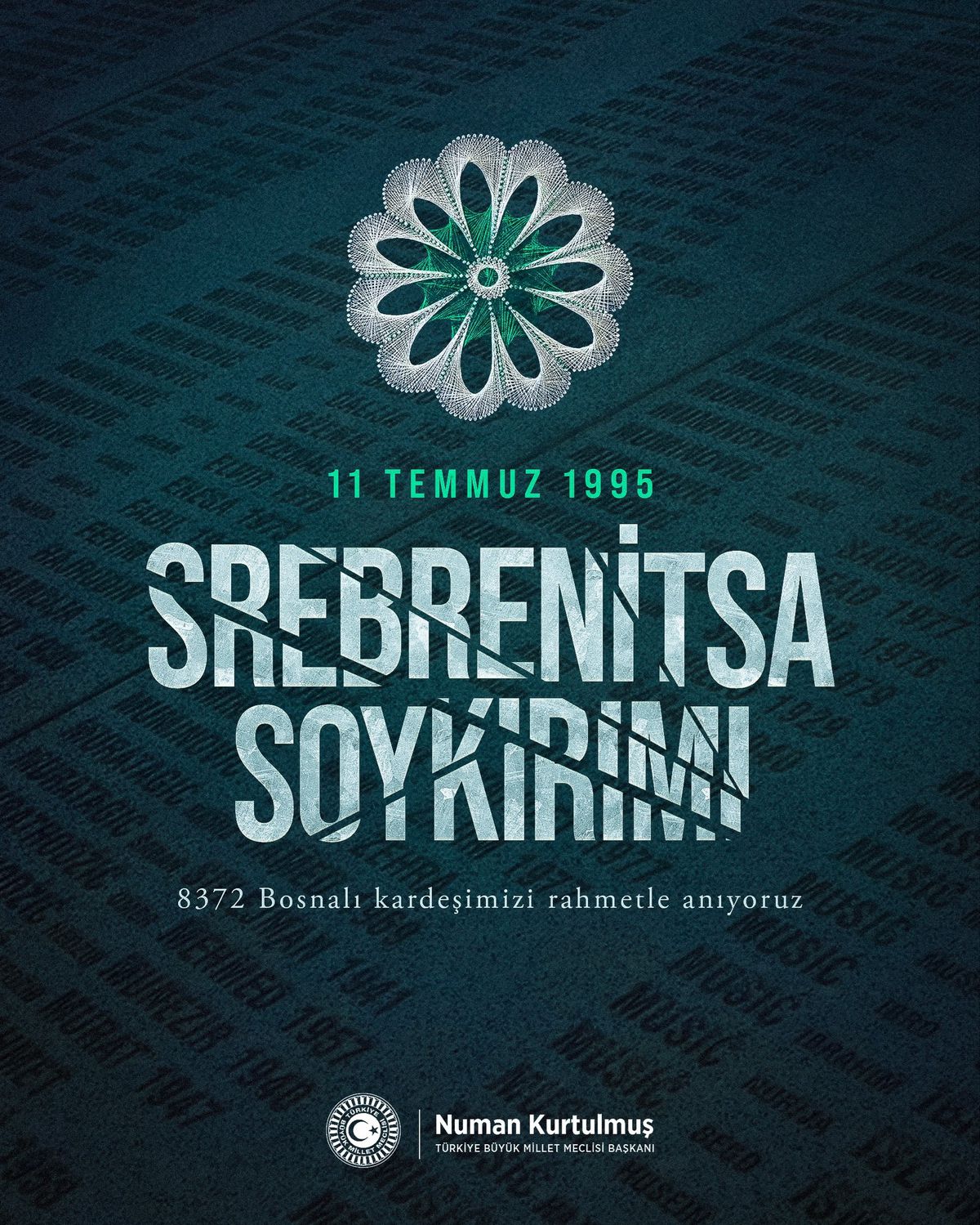 TBMM Başkanı Kurtulmuş’tan Srebrenitsa Soykırımı’nın 31. Yılında Anma Mesajı
