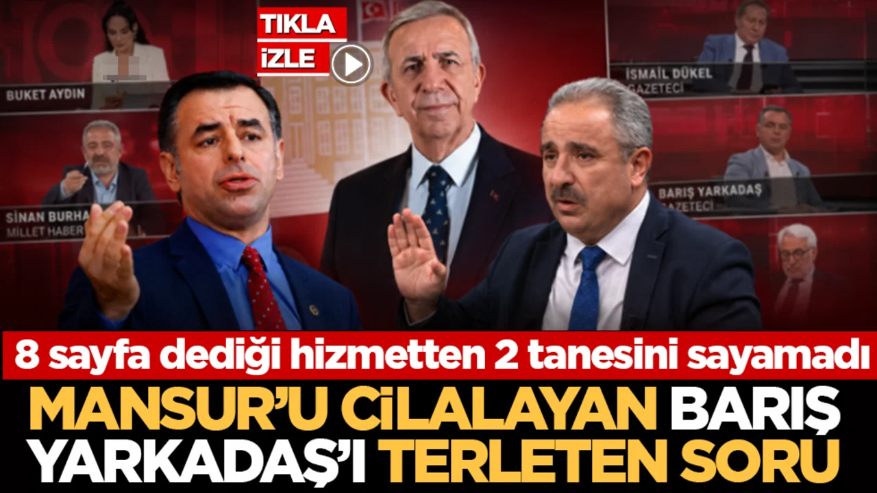 Mansur’u cilalayan Barış Yarkadaş’ı terleten soru: 8 sayfa dediği hizmetten 2 tanesini sayamadı