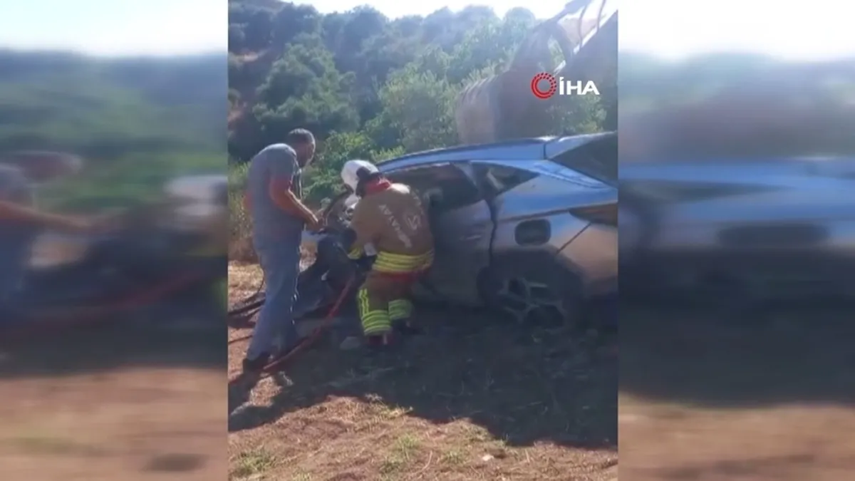 Kazada uçuruma yuvarlanan cip hurdaya döndü: 1 ölü