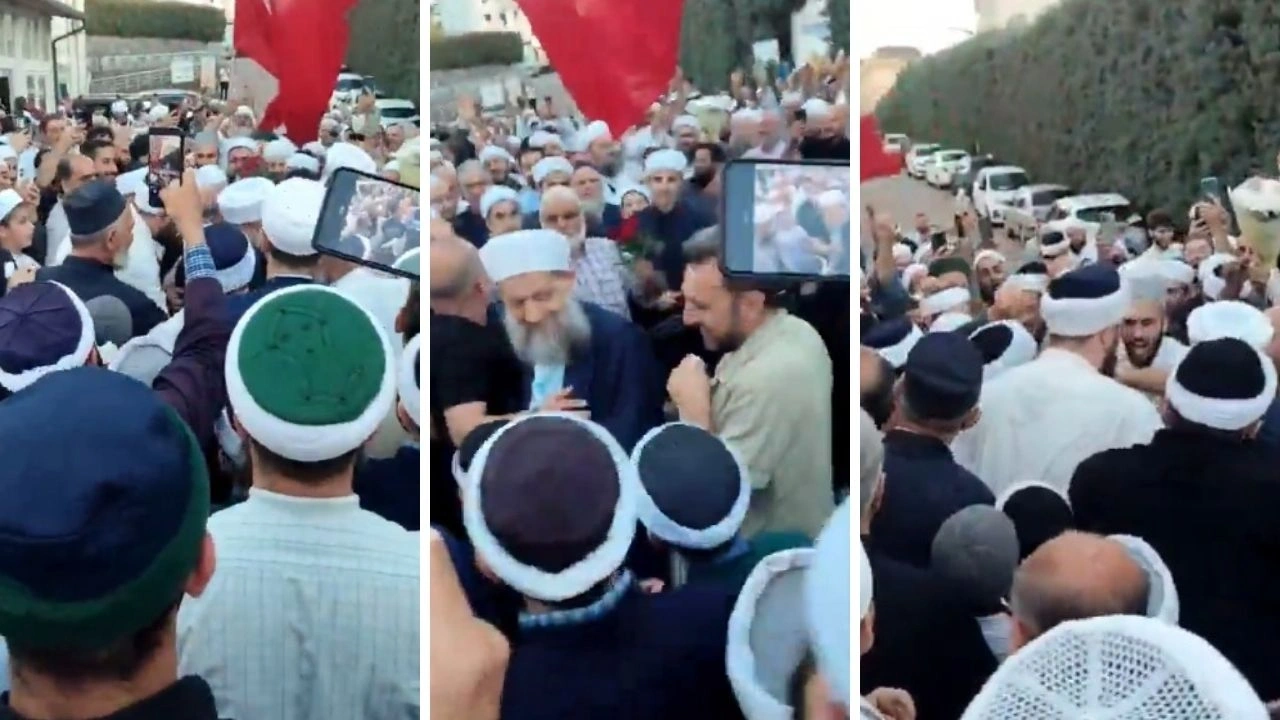6 yaşındaki kızını evlendirmişti! Tahliye edilen Yusuf Ziya Gümüşel'e skandal karşılama!