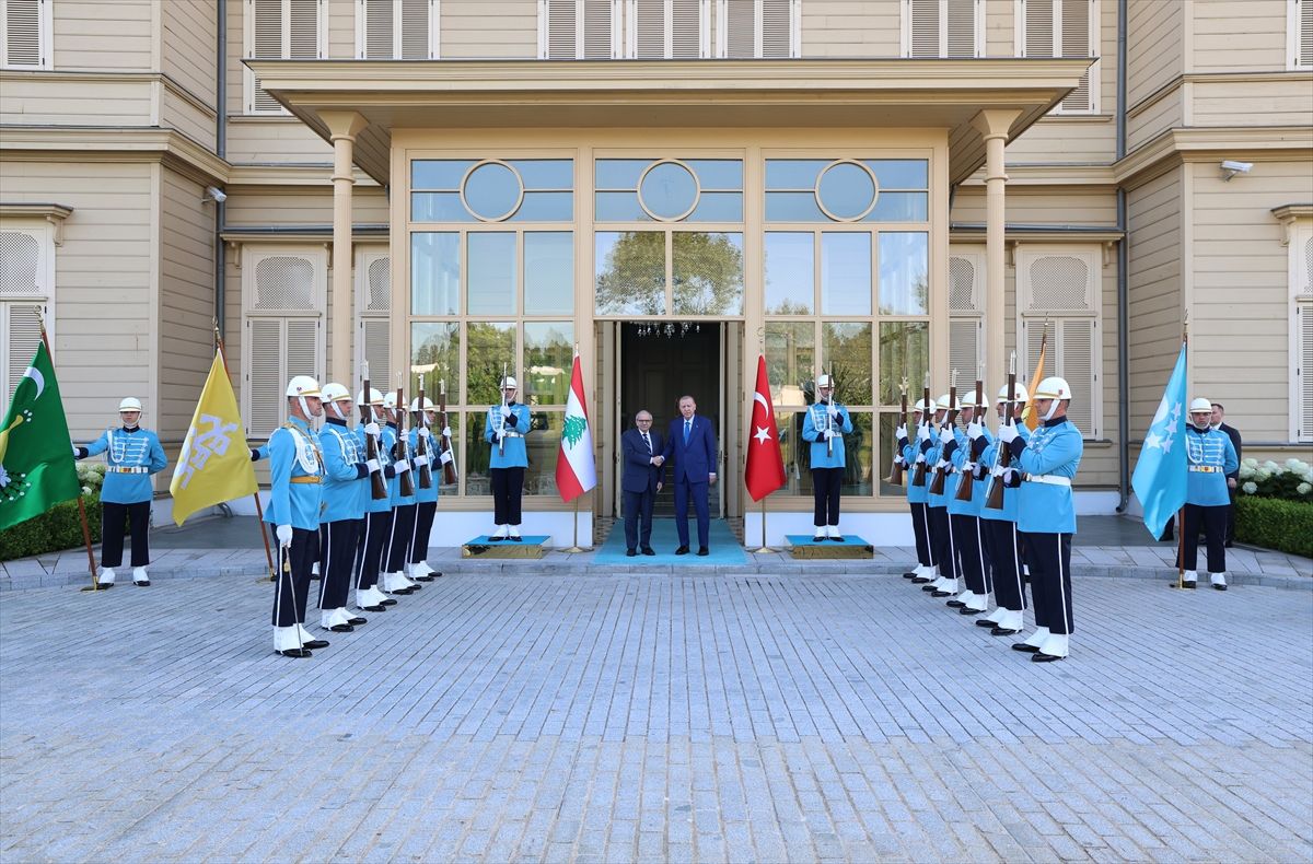 Cumhurbaşkanı Erdoğan, Lübnan Başbakanı Selam'ı Vahdettin Köşkü'nde ağırladı