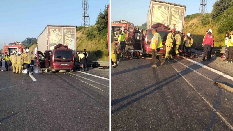 Kuzey Marmara Otoyolu’nda feci kaza: Biri bebek 3 kişi hayatını kaybetti
