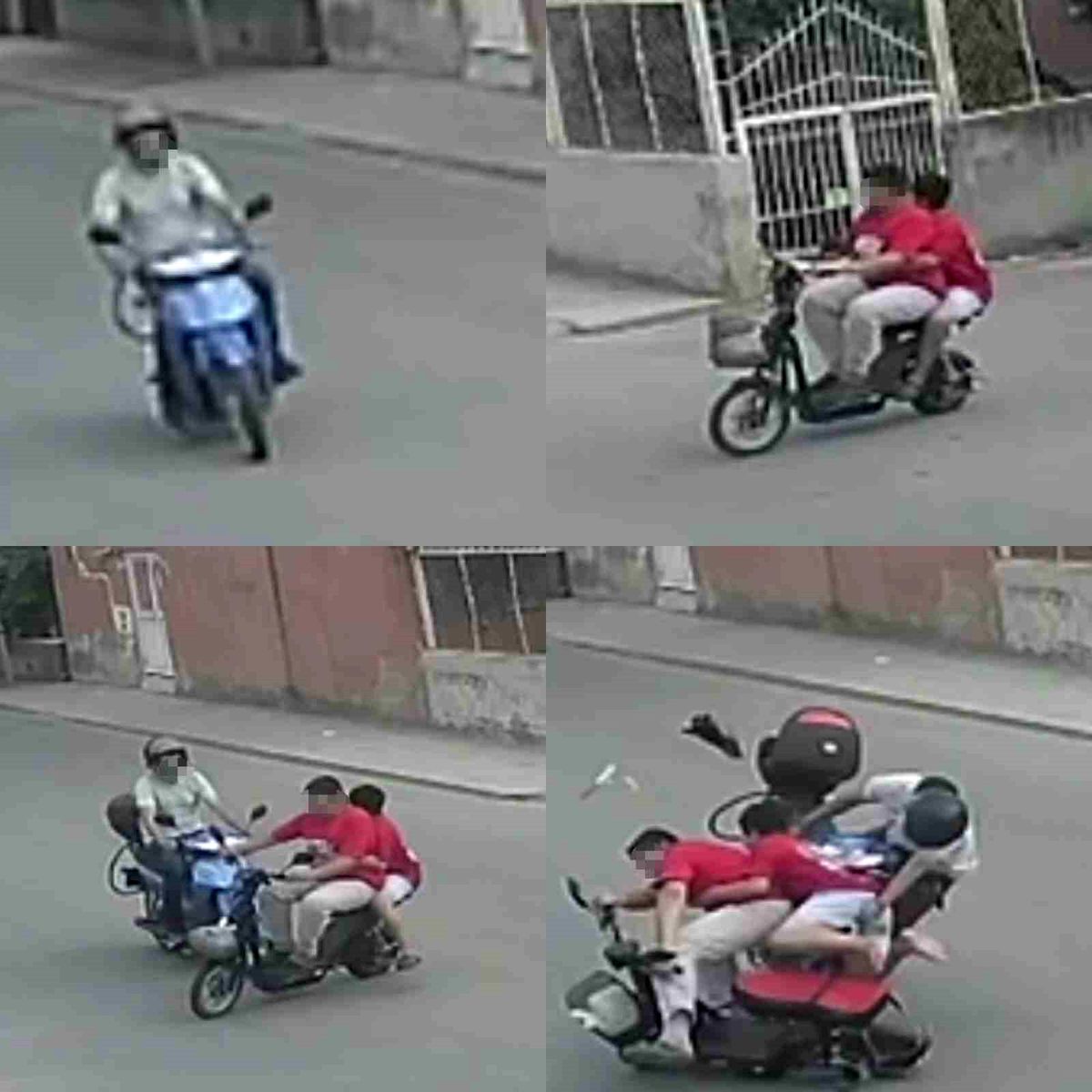 Motosikletler kafa kafaya çarpıştı: 3 yaralı