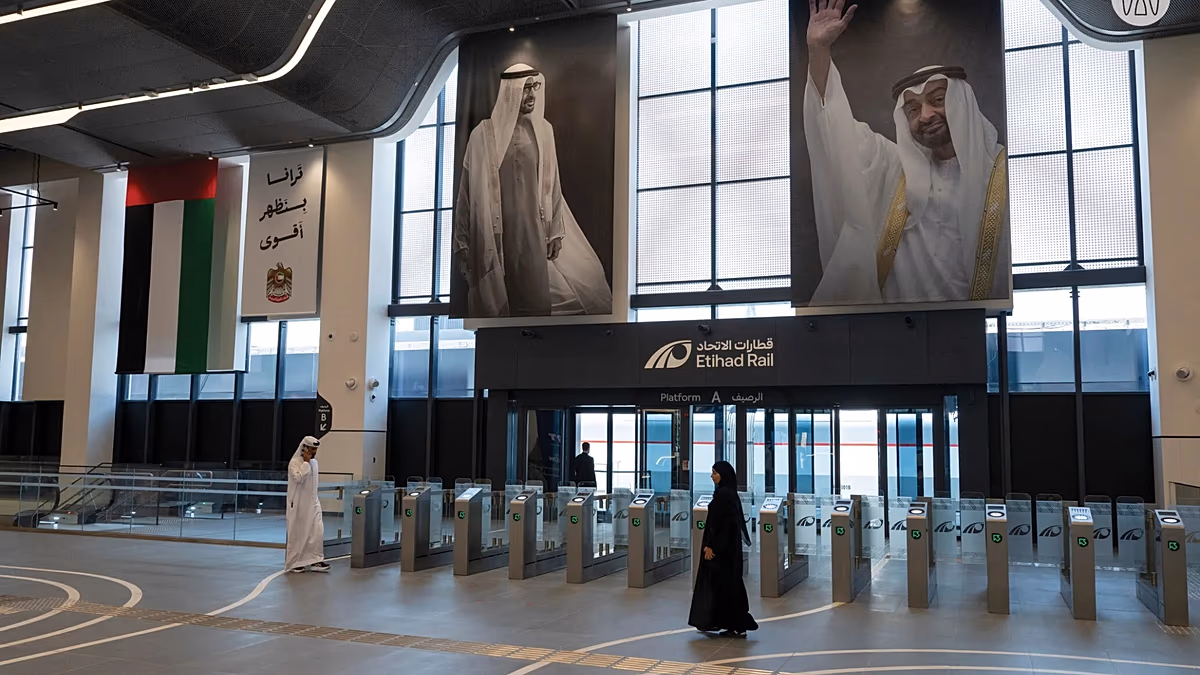 Dubai ile Abu Dabi'yi bağlayan yeni tren hattı açılıyor