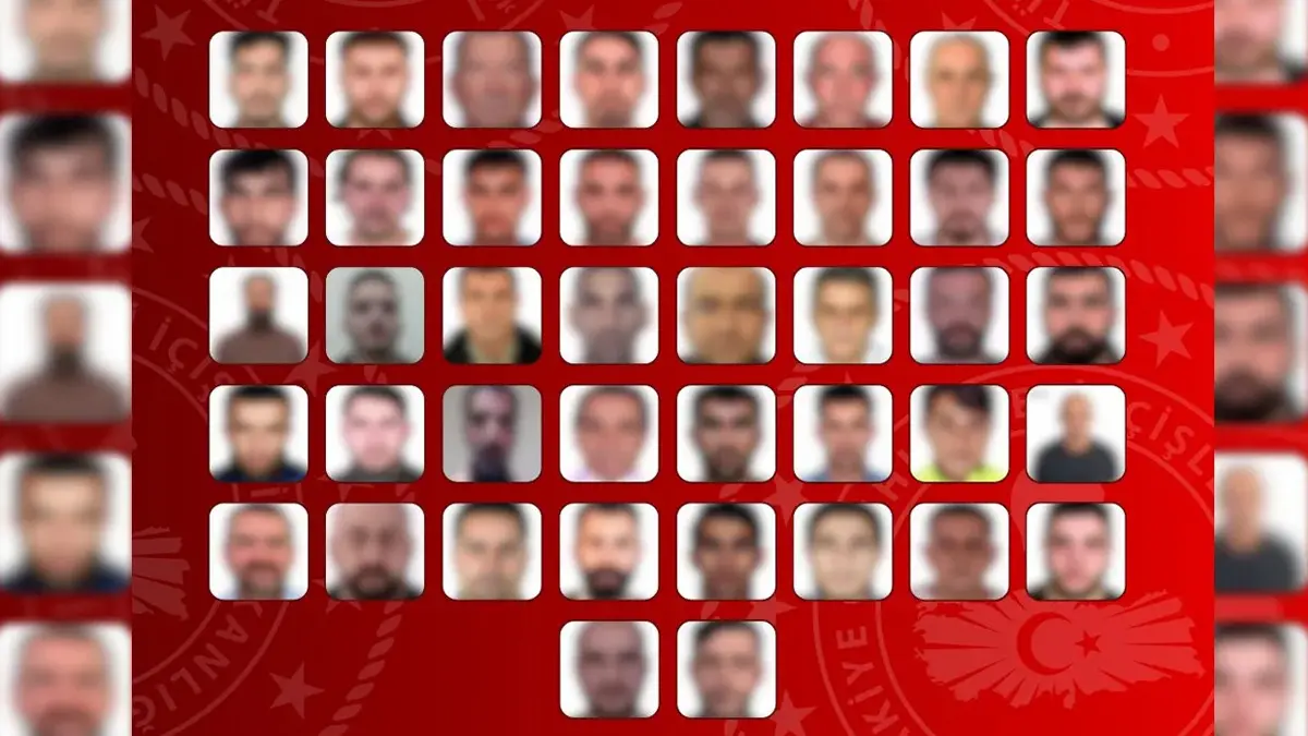 Kırmızı bültenle aranan 42 kişi ile ulusal seviyede aranan 48 kişi yakalandı