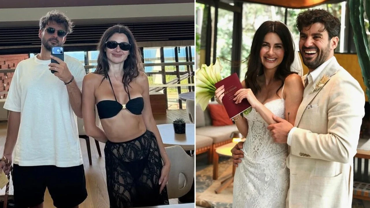 Sessiz sedasız evlenmişti! Daha 17'nin Şebnem'i Nesrin Cavadzade'den balayı pozları