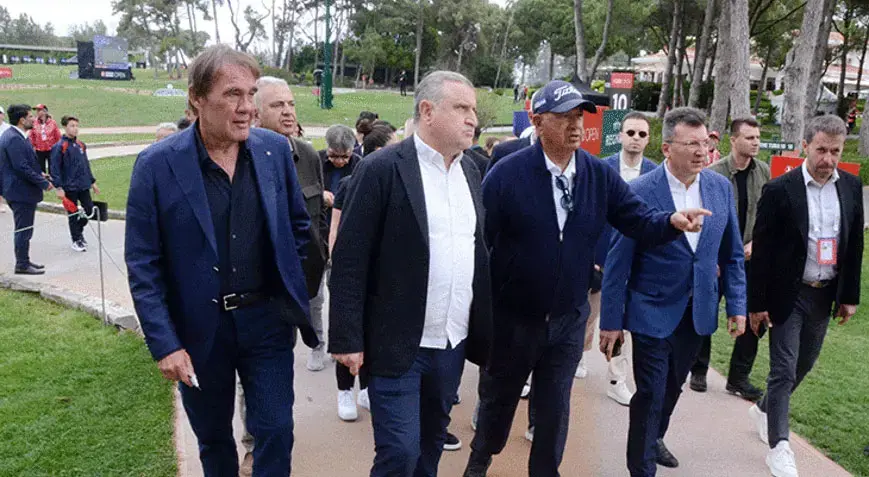 Gençlik ve Spor Bakanı Osman Aşkın Bak, Turkish Airlines Open 2026 Golf Turnuvası ödül töreni için Antalya'da