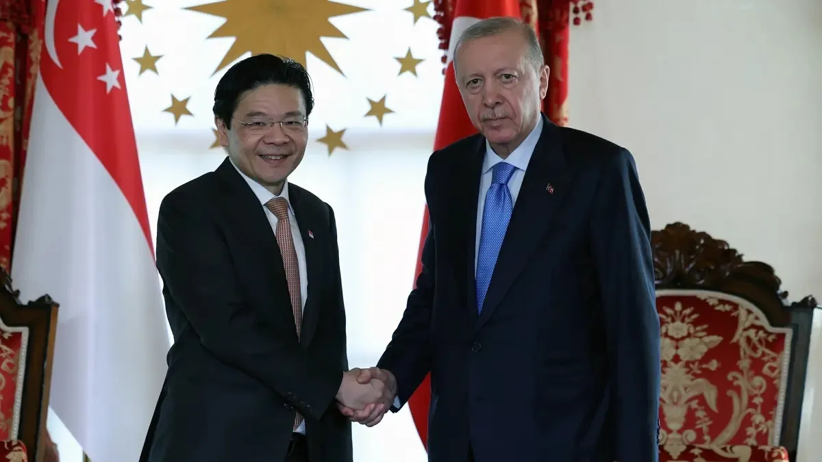 Başkan Erdoğan, Singapur Başbakanı Lawrence Wong'u kabul etti