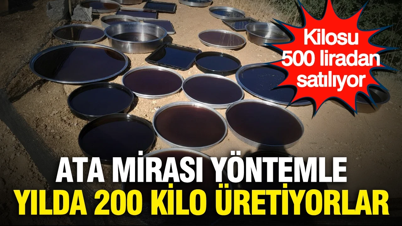 Kilosu 500 liradan satılıyor… Ata mirası yöntemle yılda 200 kilo üretiyorlar
