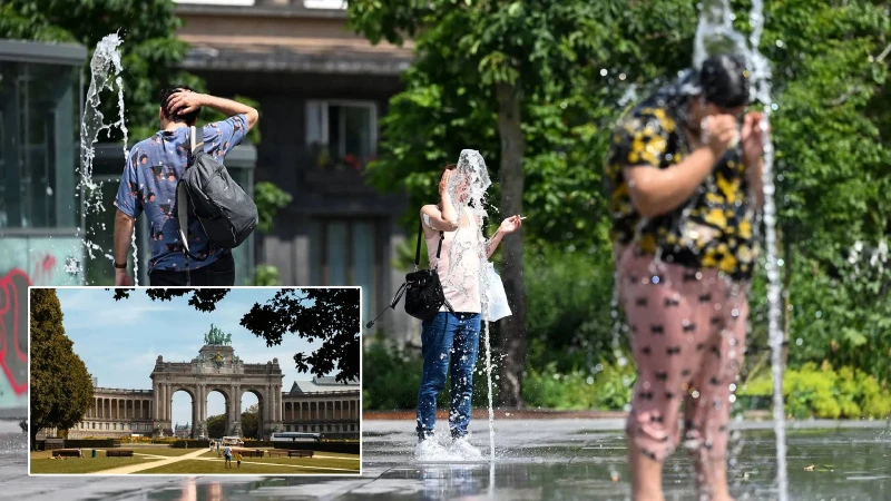 Belçika yanıyor! 40 derece alarmı, kırmızı seviyeye geçildi