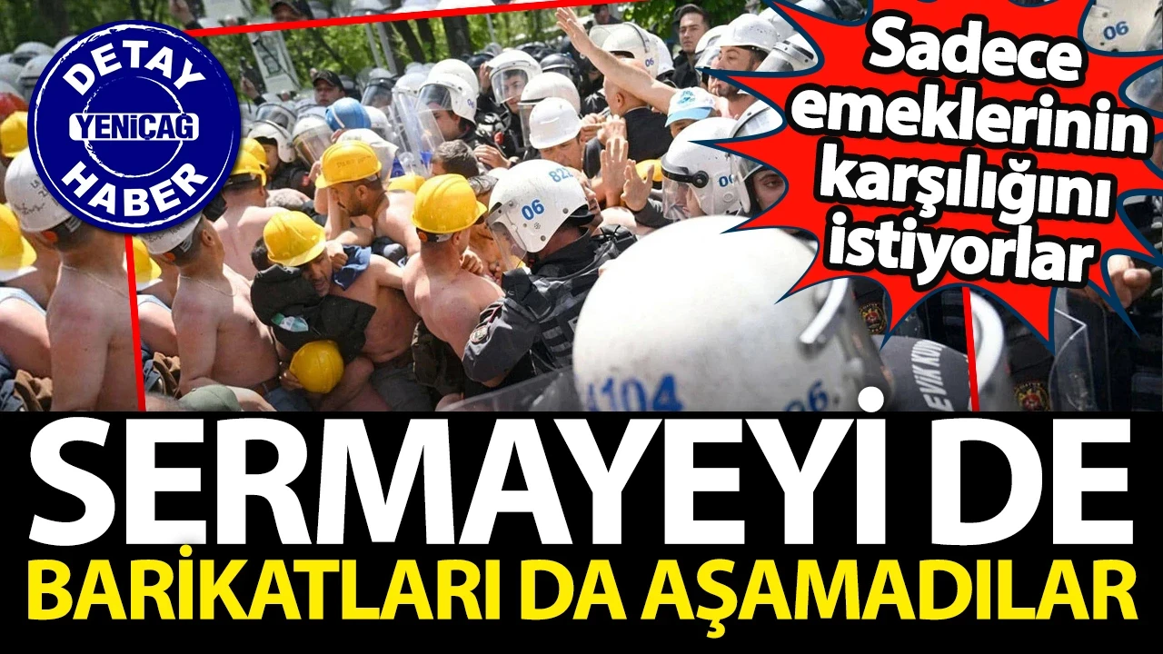 Sermaye ablukasını aşamayan binlerce işçi polis barikatıyla karşı karşıya