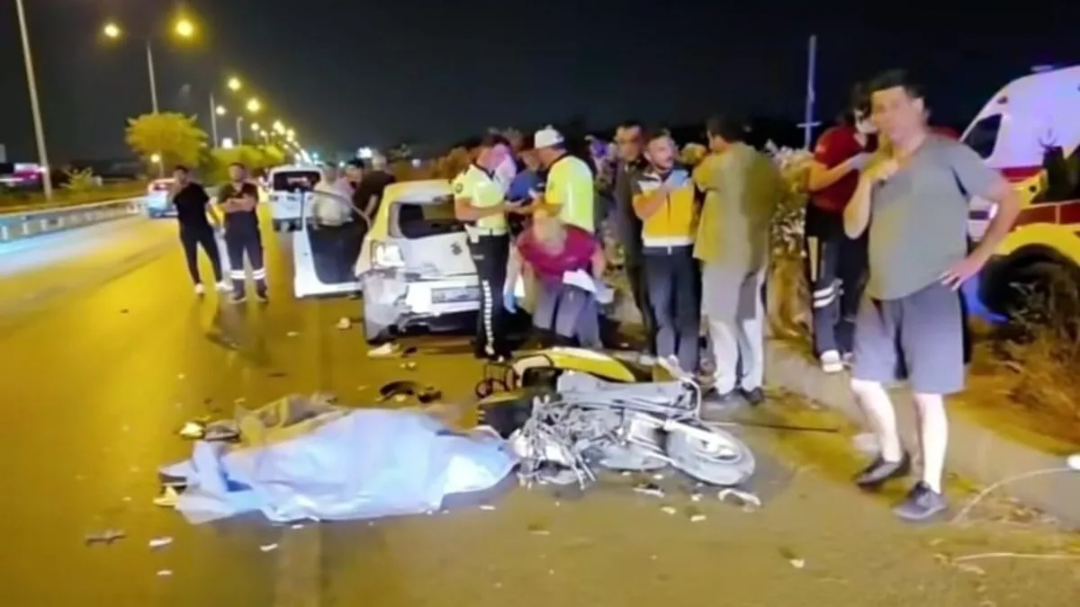 34 yaşındaki motosiklet sürücüsü kaza kurbanı