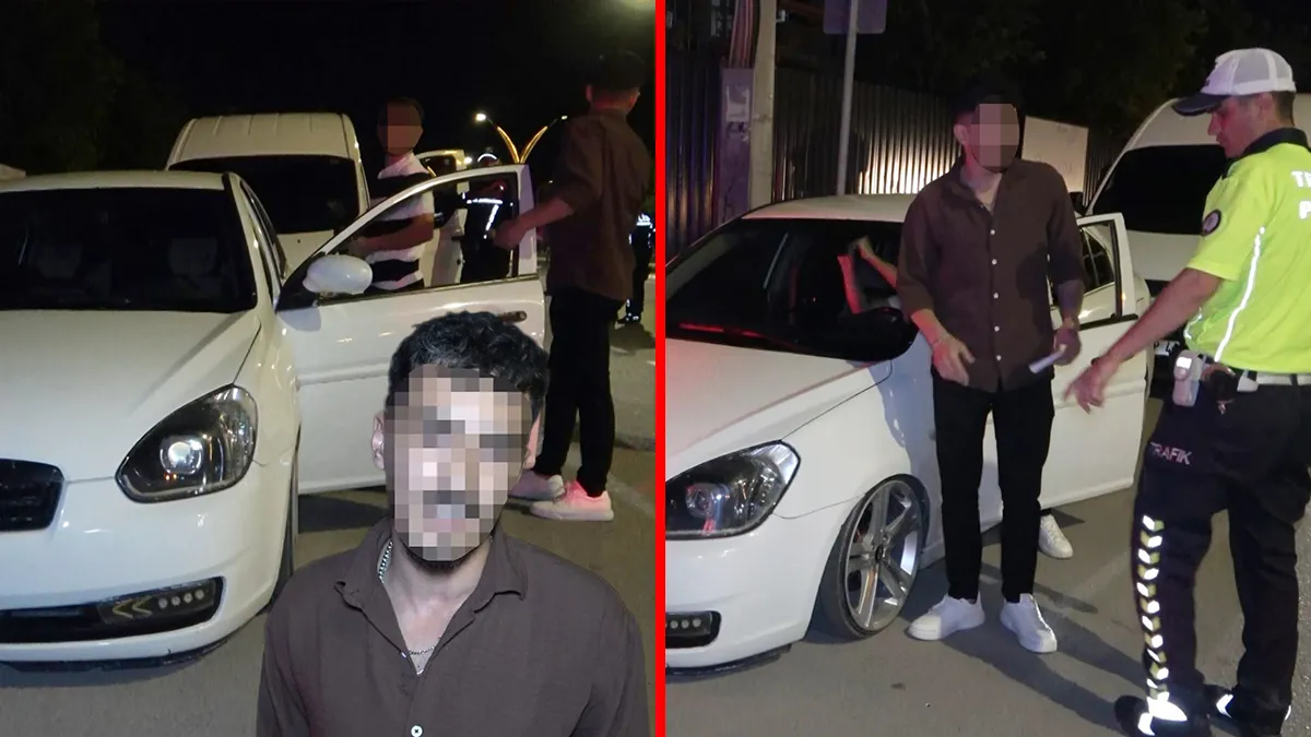 Aksaray’da akılalmaz olay! Polis çevirmesine takılan sürücünün savunması şaşkınlık yarattı: Ben yaptım siz yapmayın!