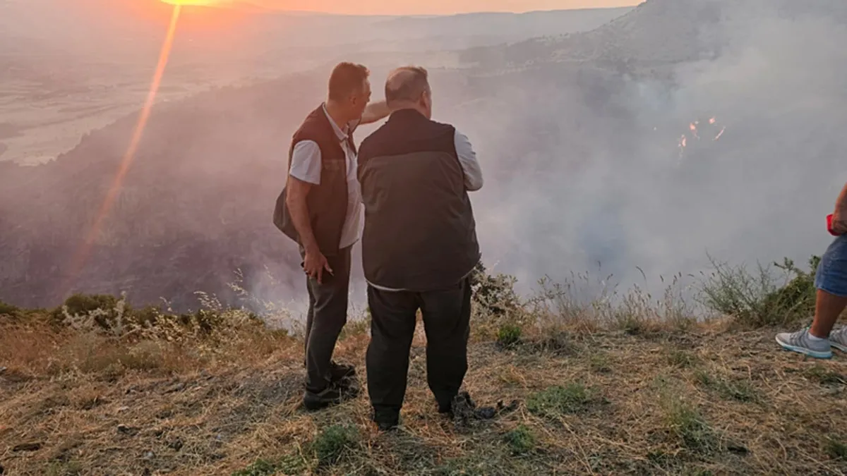 Denizli’de orman yangını: Alevler kontrol altında!
