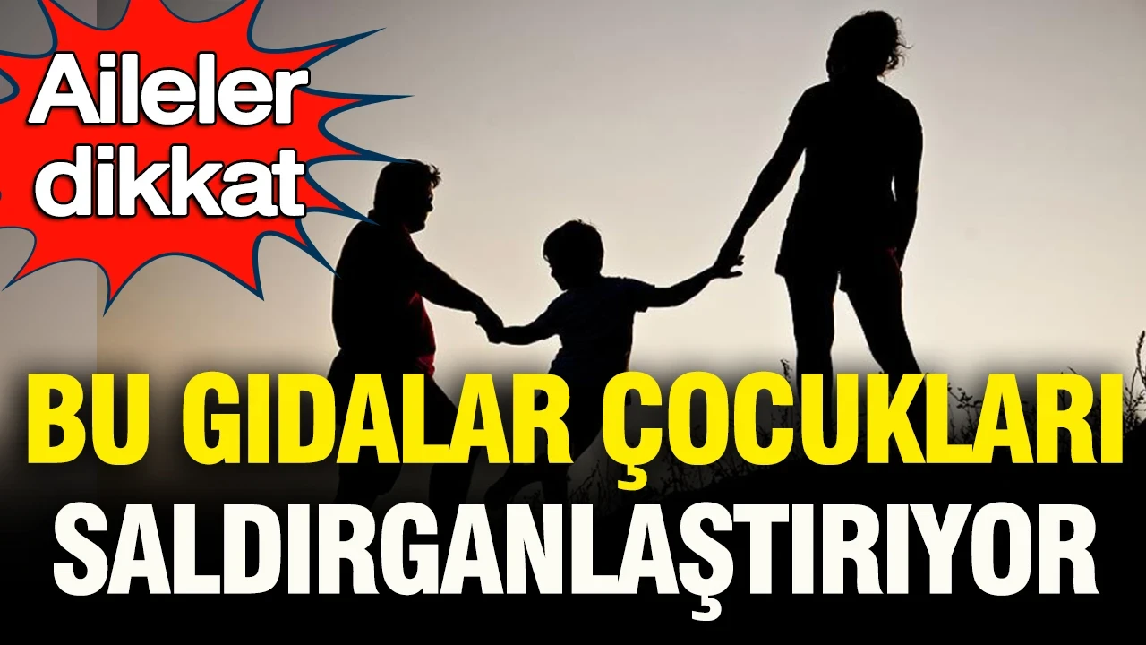 Aileler dikkat: Bu gıdalar çocukları saldırganlaştırıyor