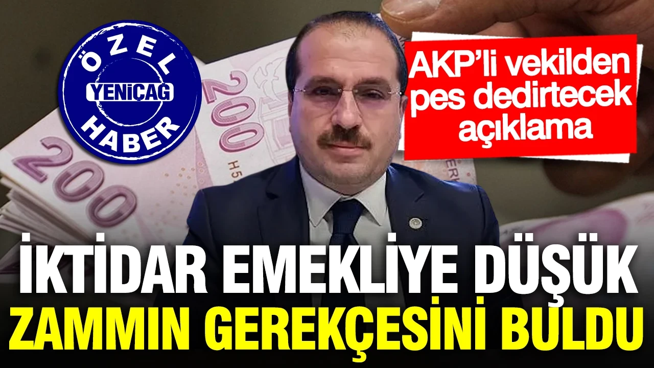 İktidar emekliye düşük zammın gerekçesini buldu