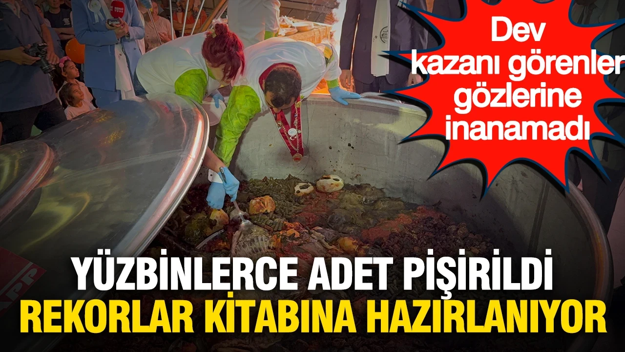 Görenler gözlerine inanamadı, tam 280 bin adet pişirildi: Rekorlar Kitabı'na girmeye hazırlanıyor