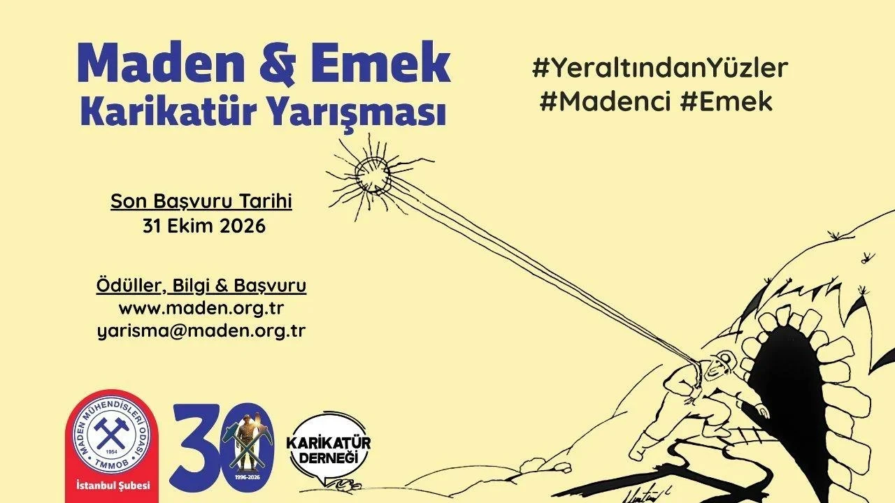 Madencilerin zorlu yaşamı çizgilere taşınıyor: 'Maden ve Emek' karikatür yarışması başladı