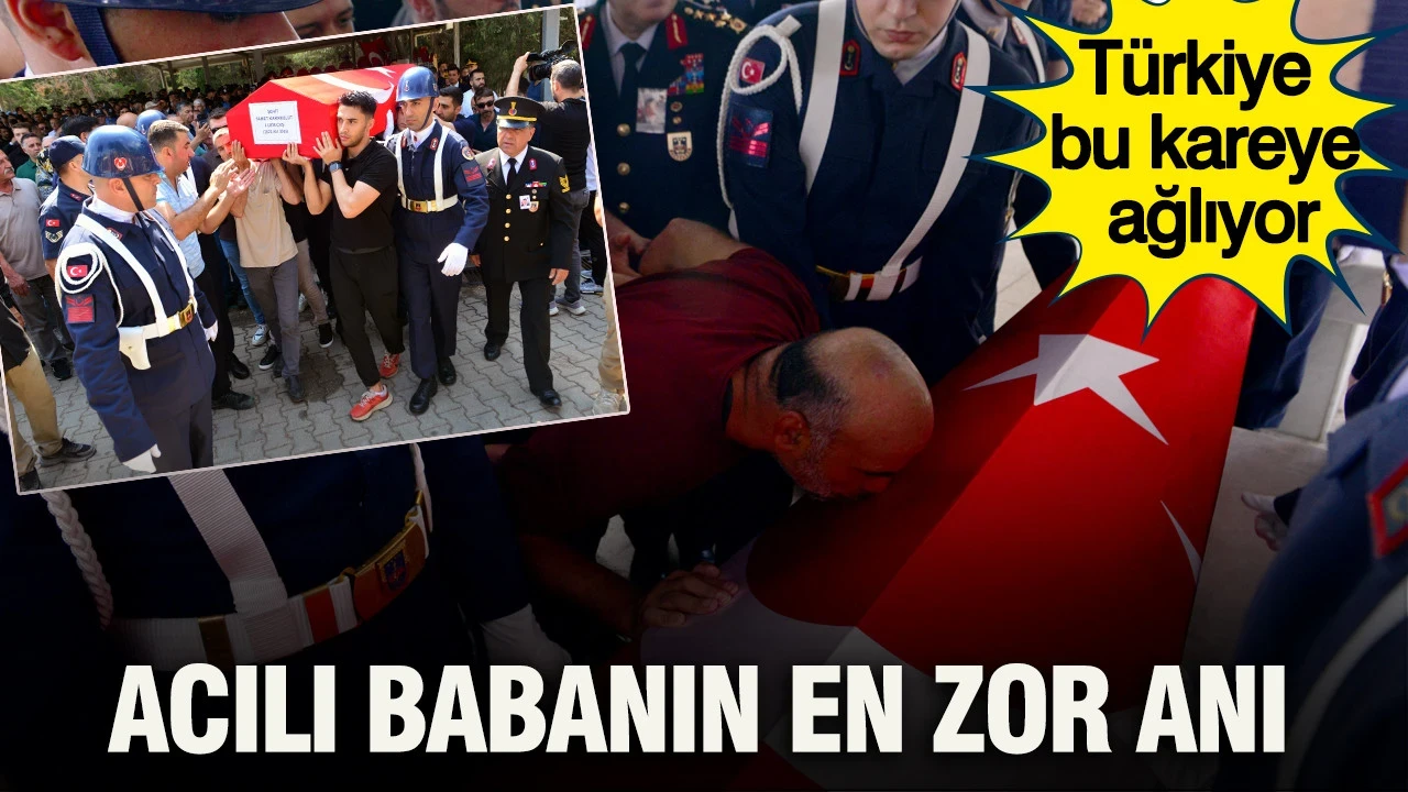 Acılı babanın en zor anı: Türkiye bu kareye ağlıyor