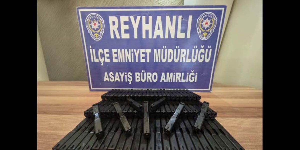 Hatay'da 80 adet tabanca namlusu ve sürgüsü ele geçirildi
