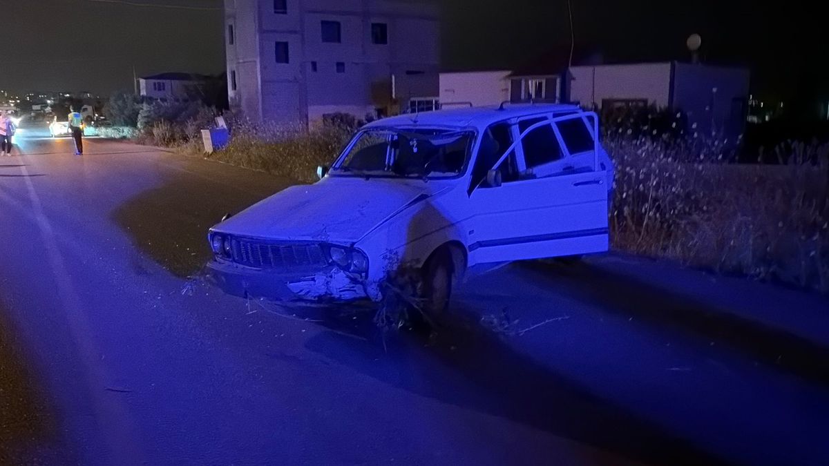 Osmaniye'de elektrikli bisiklet ile otomobilin çapışması kamerada; 1 yaralı