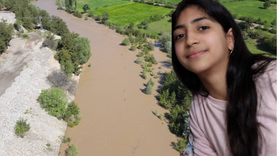 Sivas'ta kazadan sonra kaybolan Esma Nur'u Kelkit Irmağı'nda arama çalışmaları sürüyor