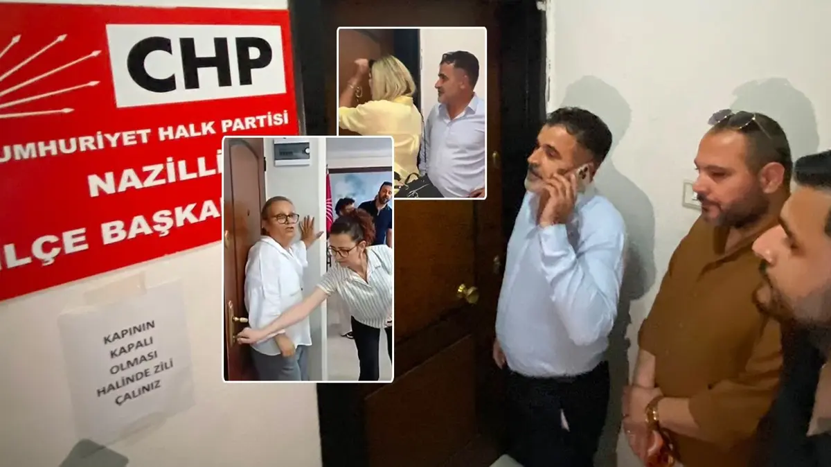 CHP ilçe binasında "butlan" krizi: Atamayla geldi, kapıdan giremedi