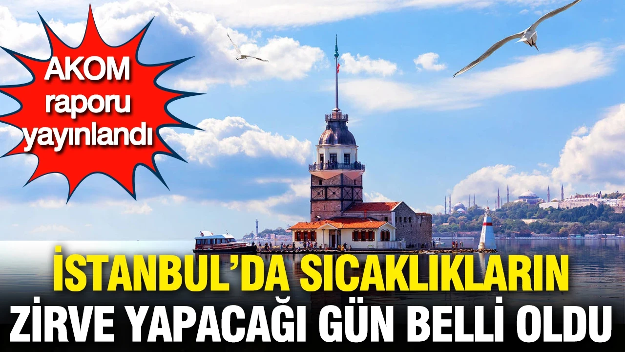 AKOM açıkladı: İstanbul’da sıcaklıkların zirve yapacağı gün belli oldu