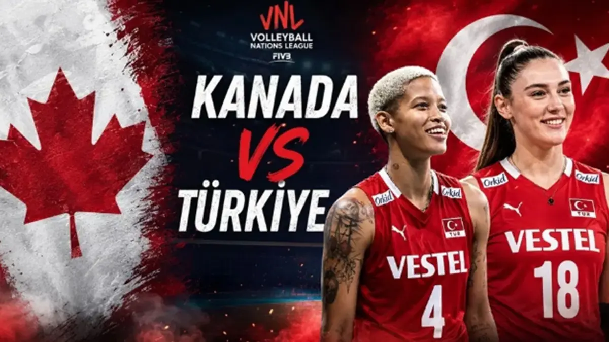 Türkiye-Kanada voleybol maçı canlı izle! Filenin Sultanları VNL çeyrek final maçı