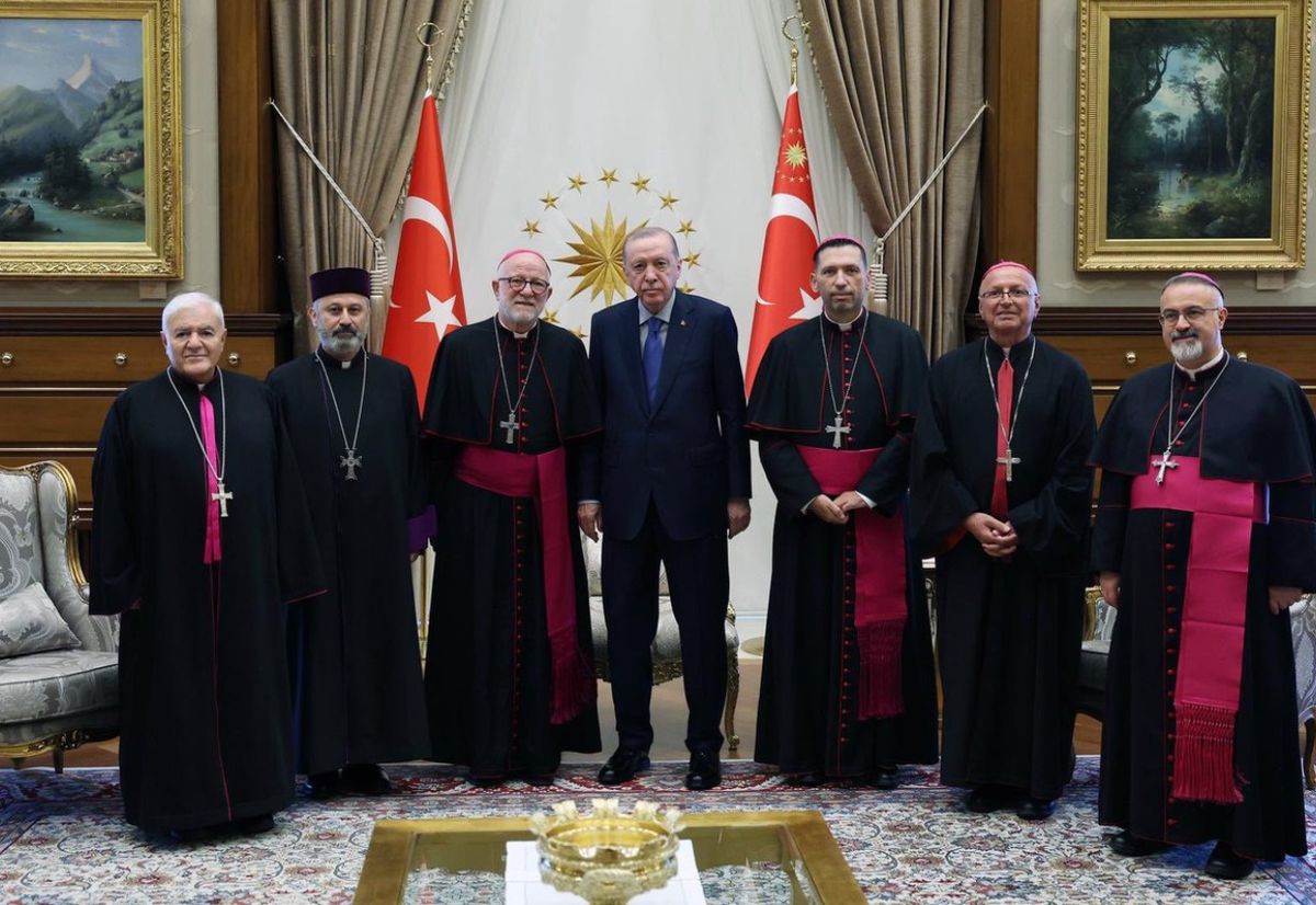 Cumhurbaşkanı Erdoğan, Türkiye Katolik Episkoposlar heyetini kabul etti