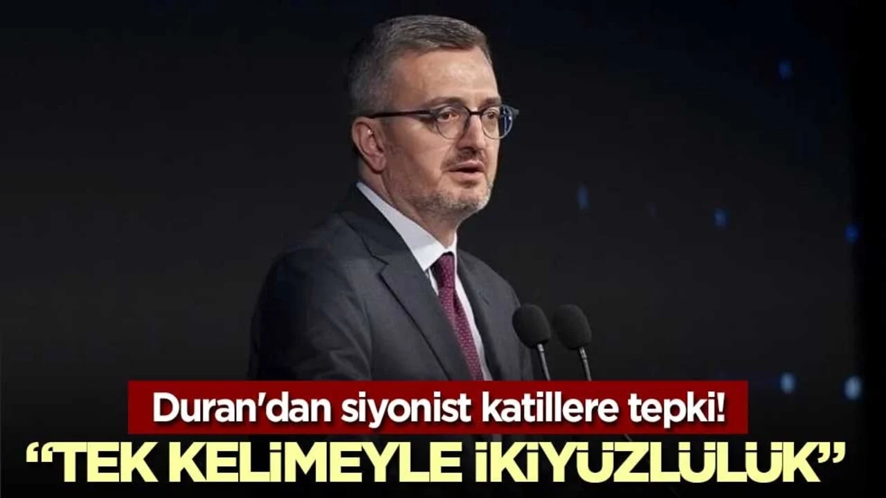 Duran'dan siyonist katillere tepki! “Tek kelimeyle ikiyüzlülük”