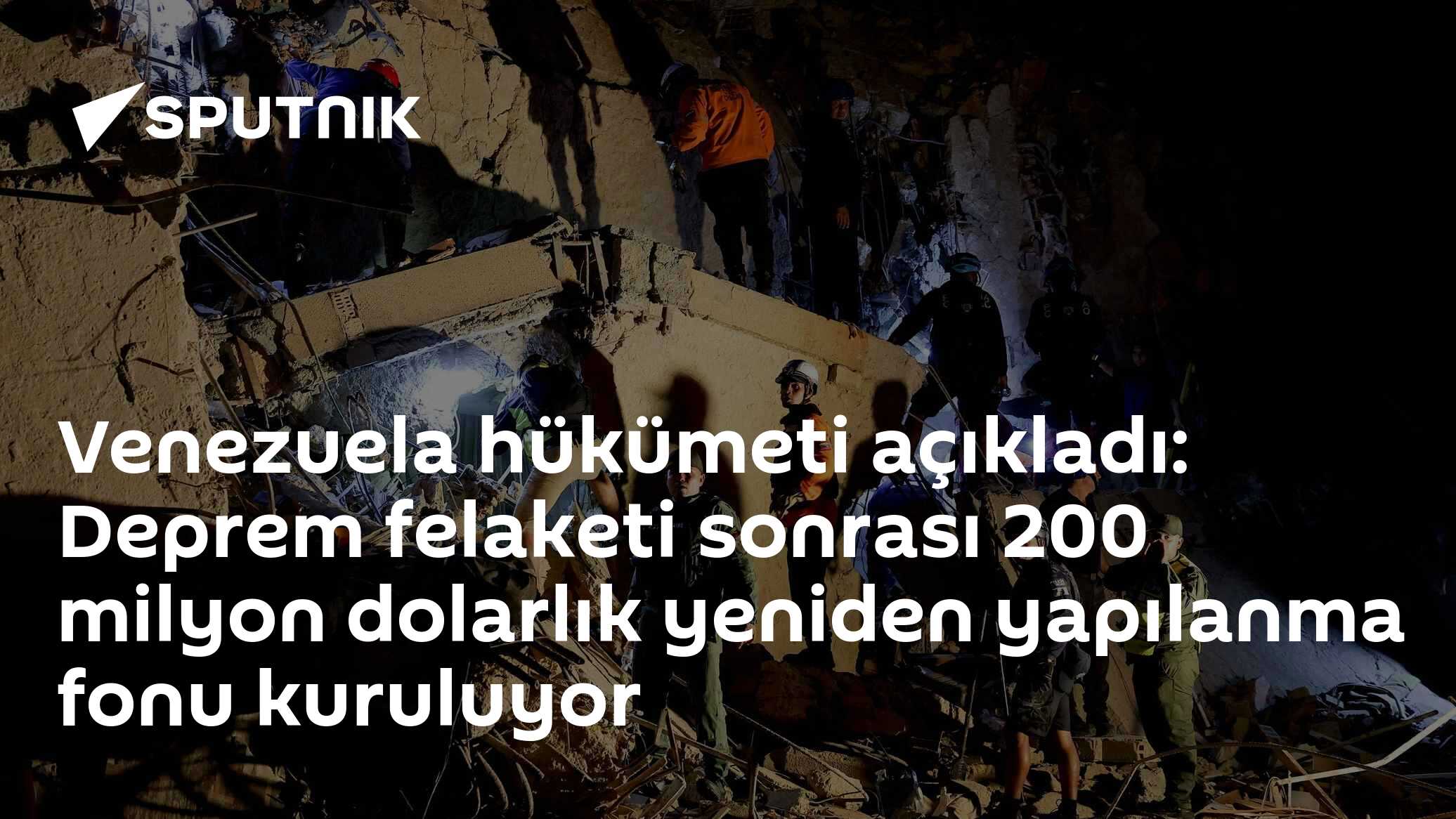 Venezuela hükümeti açıkladı: Deprem felaketi sonrası 200 milyon dolarlık yeniden yapılanma fonu kuruluyor