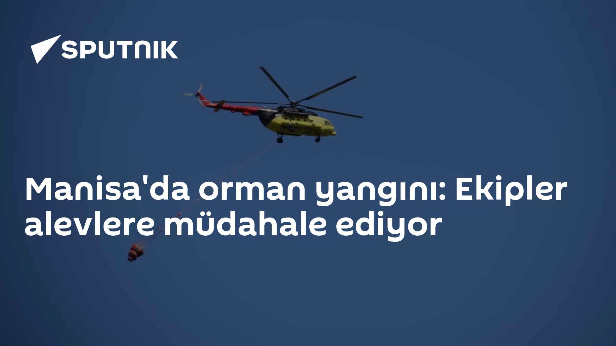 Manisa'da orman yangını: Ekipler alevlere müdahale ediyor