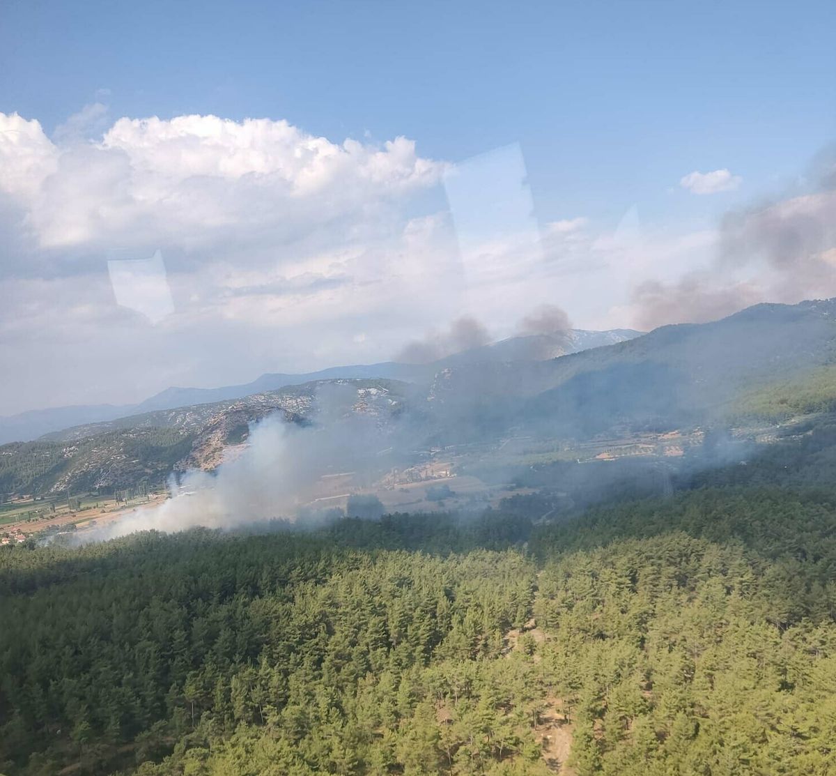 Muğla'da tarım arazisinde çıkan yangın ormana sıçradı