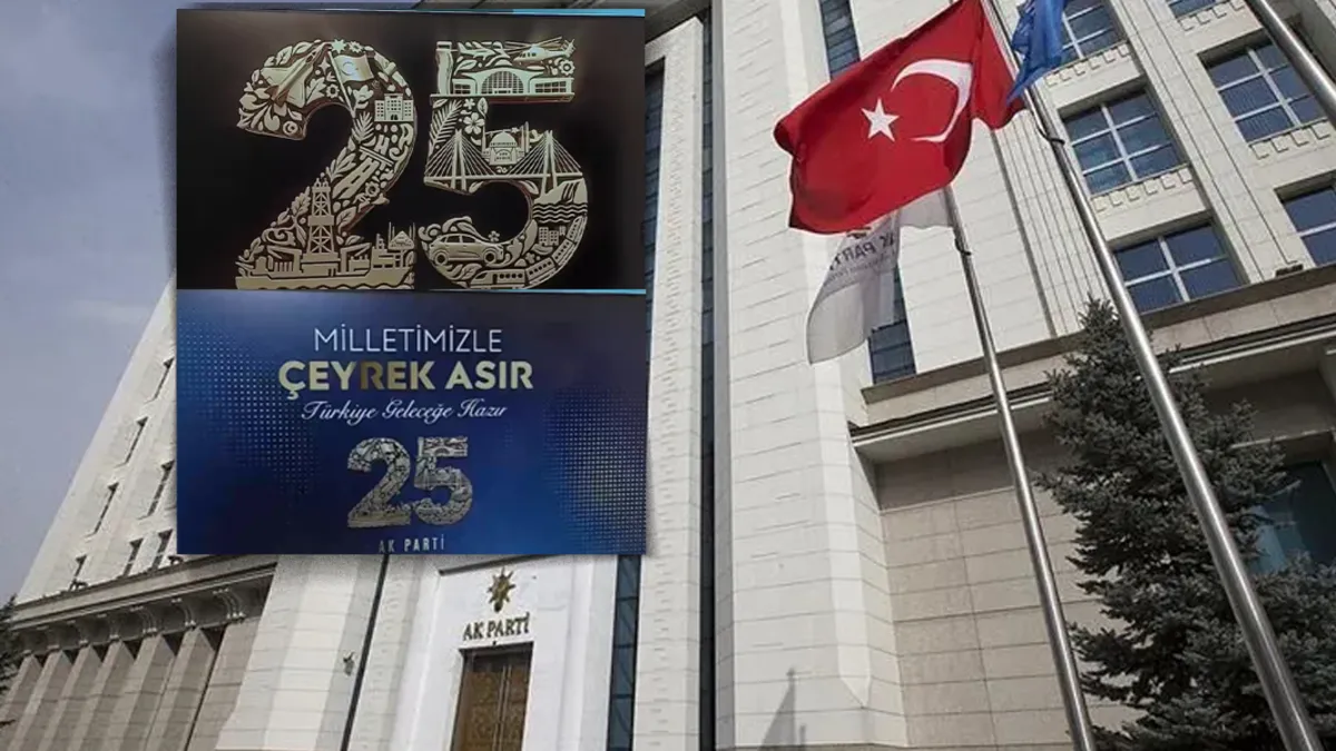 AK Parti'den 25. yıla özel logo çalışması! Çeyrek asırlık yolculuk, çağ atlatan projeler…