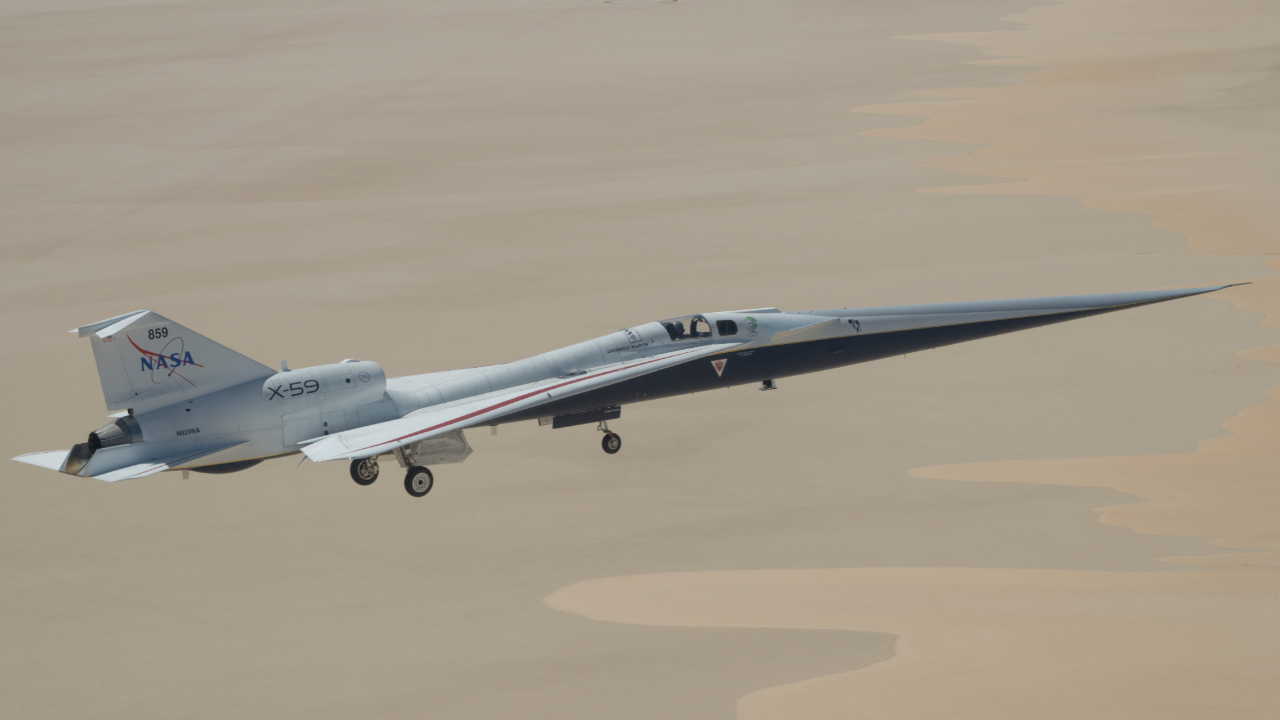 Patlama değil uğultu: NASA’nın süpersonik uçağı X-59 kritik eşiği geçti