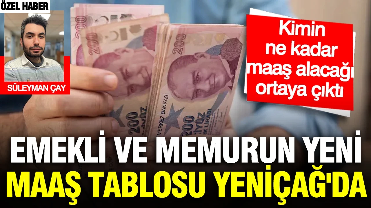 Emekli ve memurun yeni maaşları belli oldu: YENİÇAĞ kim ne kadar alacak hesapladı