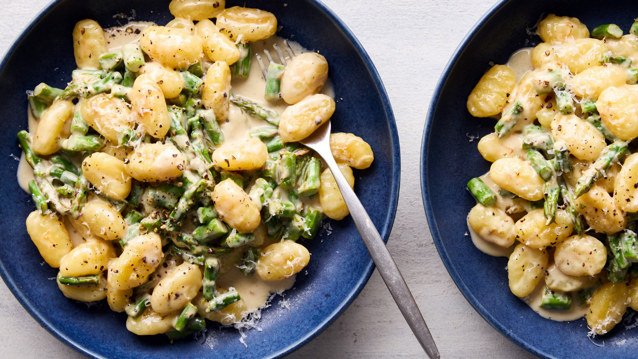 Kremalı limonlu kuşkonmazlı gnocchi